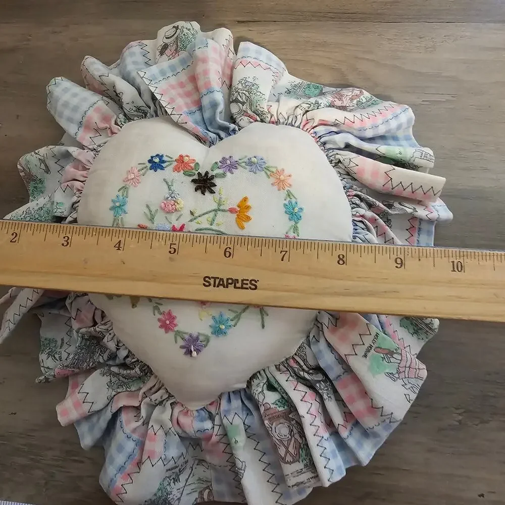 Vintage floral needlepoint
